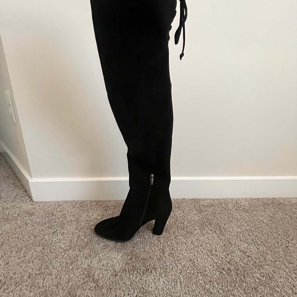 Vince Camuto Elegant Black Over the Knee Boots